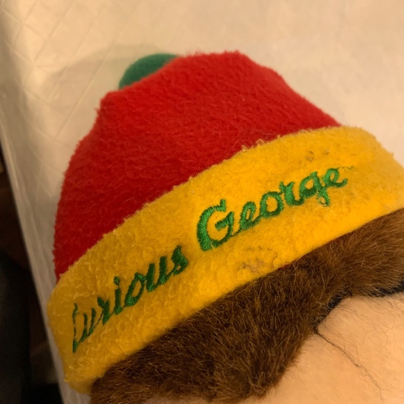VTG Curious George Winter Hat and Scarf Jumbo 22" Large Plush Stuffed Animal - Picture 15 of 16